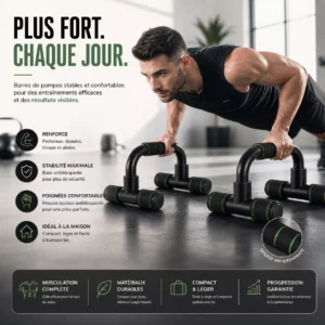 Barres de Poussée H Antidérapantes